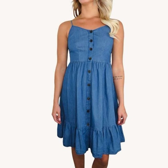 Japna Denim Chambray Dress - Picture 8 of 9